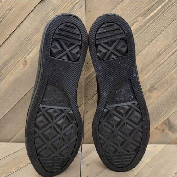 Converse Chuck Taylor All Star Low Triple Black Casual Sneakers Mens Size 8 - Picture 8 of 9